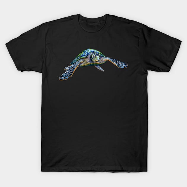 Sea Turtle T-Shirt by Tim Jeffs Art